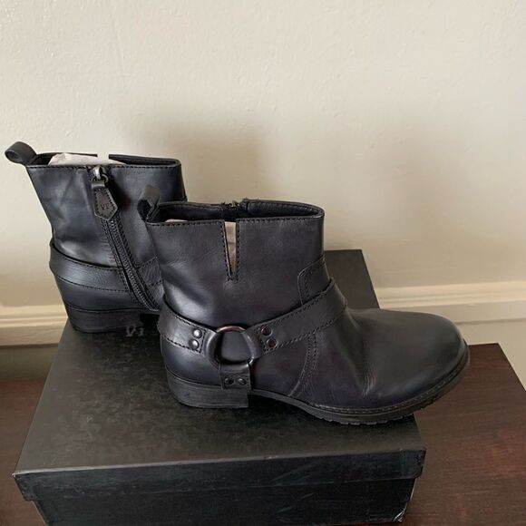 Vintage Foundry Morgan biker boot size 6 black new - Picture 7 of 15